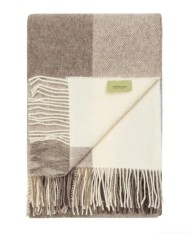 Plaid Lanerossi Iseo 100% Lana Vergine 130x170 beige/brown