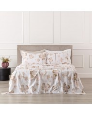 Completo lenzuola matrimoniale 100% cotone Ayla