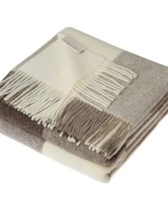 Plaid Lanerossi Iseo 100% Lana Vergine 130x170 beige/brown