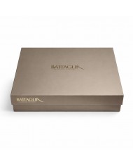 Copriletto matrimoniale in raso operato Tanit Battaglia Classico Italiano