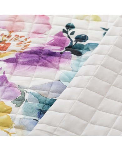 Trapuntino matrimoniale stampato Linea Oro Floriana