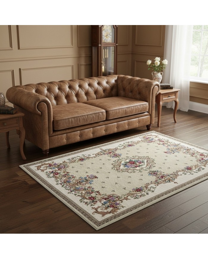 Tappeto classico in soffice ciniglia antiscivolo Siviglia - MISURE VARIE