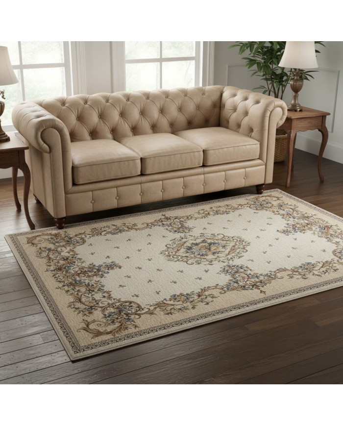 Tappeto classico in soffice ciniglia antiscivolo Siviglia - MISURE VARIE