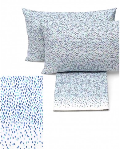 Completo lenzuola piazza e mezza 2 federe Caleffi Gipsy