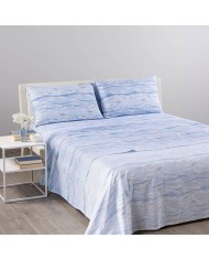 Completo lenzuola matrimoniale 100% cotone Caleffi Flores