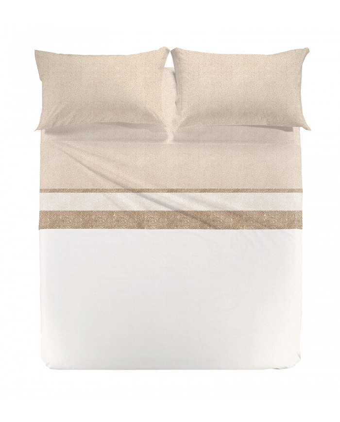 Completo lenzuola matrimoniale 100% cotone Caleffi Nevada2