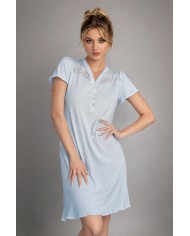 Camicia da notte 100% cotone mezza manica Lunatica 61147