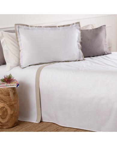 Completo lenzuola matrimoniale in percalle di cotone Serene