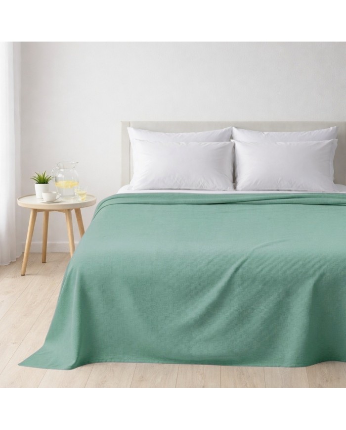 Copriletto matrimoniale in piquet di cotone art. Happy