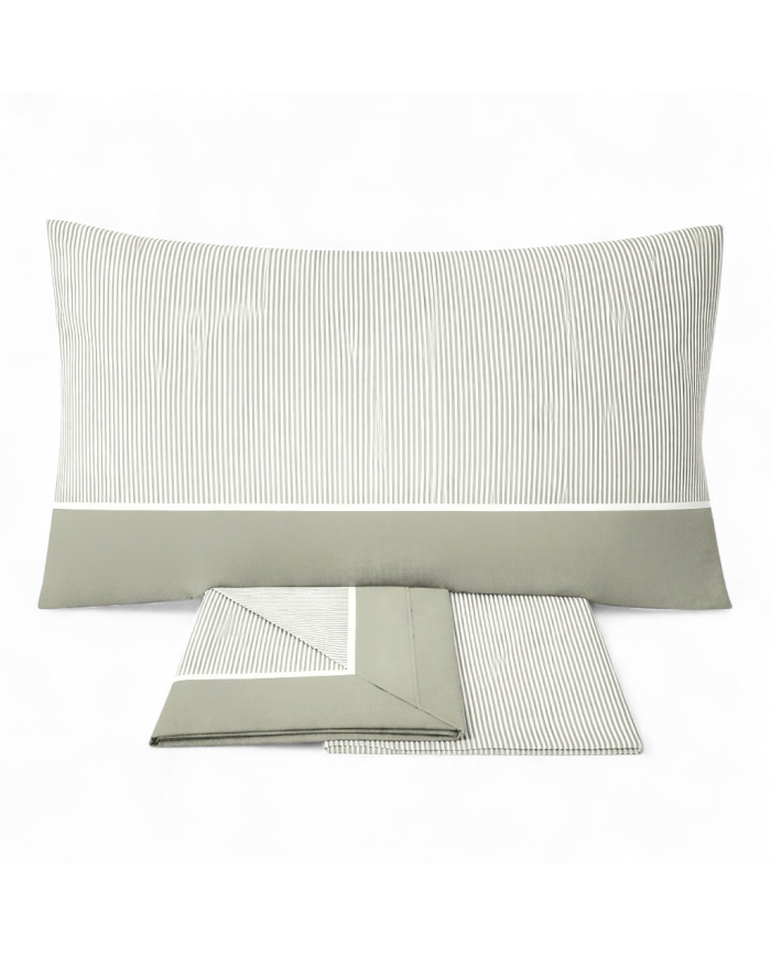 Completo lenzuola matrimoniale Millerighe - MADE IN ITALY