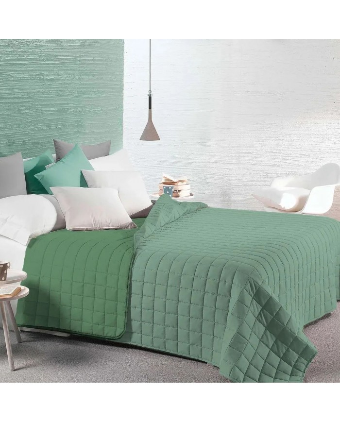 Trapuntino letto singolo double face bicolor Bea