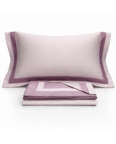 Completo lenzuola matrimoniale in raso 100% cotone Chiara Fedi art. Romantica