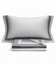 Completo lenzuola matrimoniale in raso 100% cotone Chiara Fedi art. Romantica