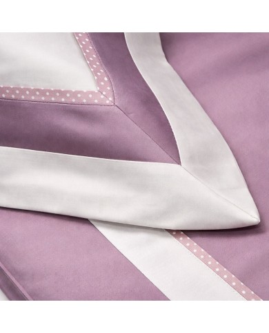 Completo lenzuola matrimoniale in raso 100% cotone Chiara Fedi art. Romantica