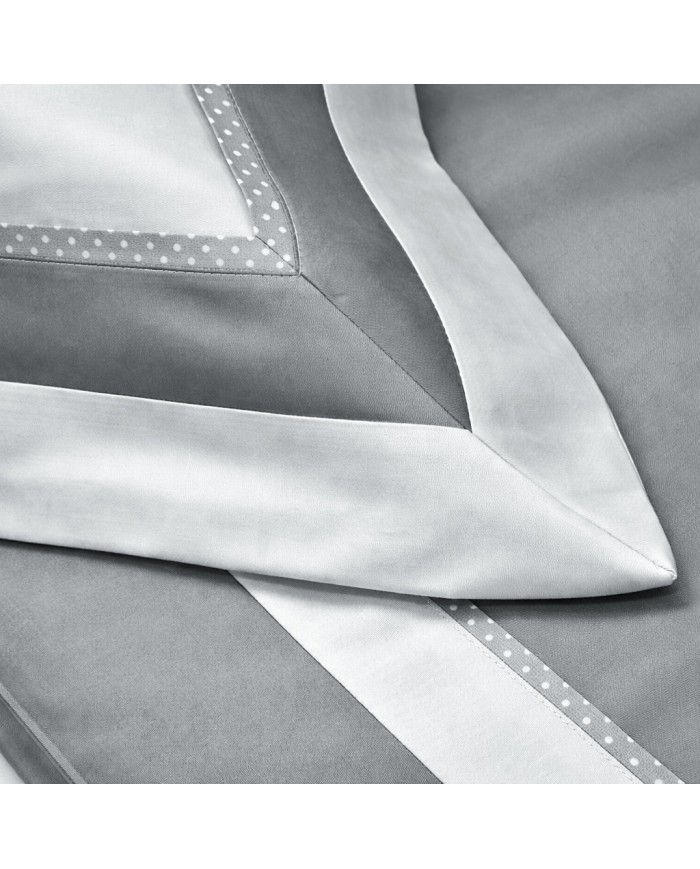 Completo lenzuola matrimoniale in raso 100% cotone Chiara Fedi art. Romantica