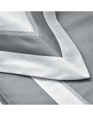 Completo lenzuola matrimoniale in raso 100% cotone Chiara Fedi art. Romantica