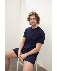 Pigiama estivo 100% cotone manica corta Pepenero P1680 MADE IN ITALY