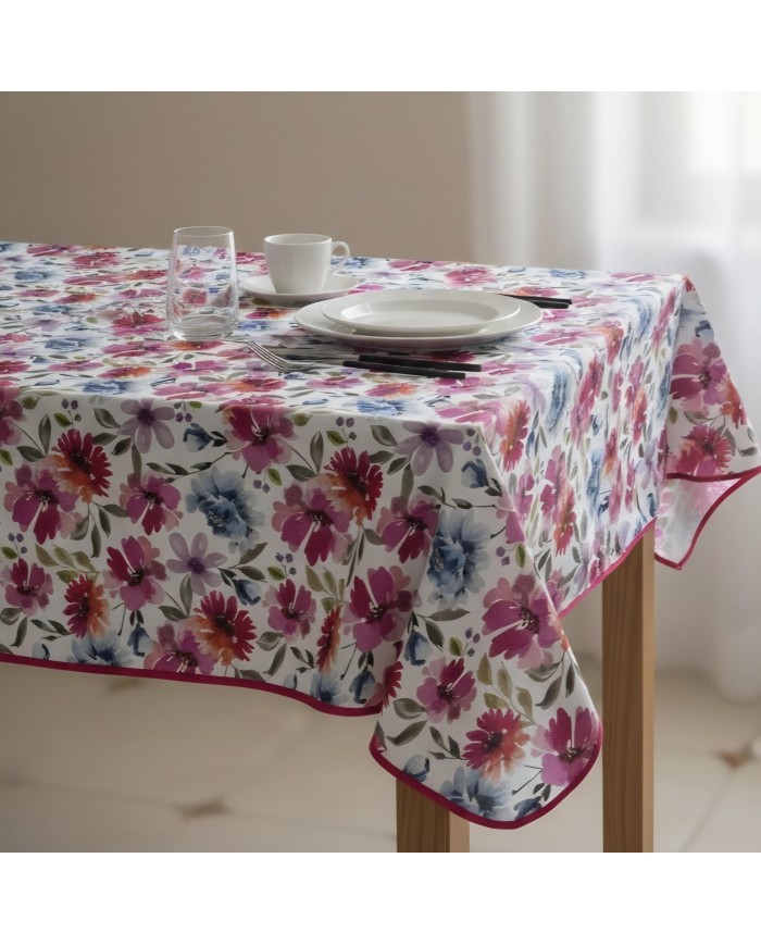 Tovaglia antimacchia Splash Millefiori var.2  - Misure Varie