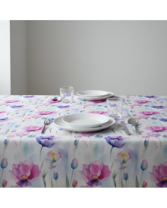 Tovaglia antimacchia Splash Millefiori var.6  - Misure Varie