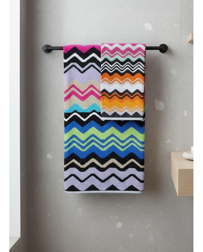 Coppia di asciugamani viso + ospite Etnic dis.1