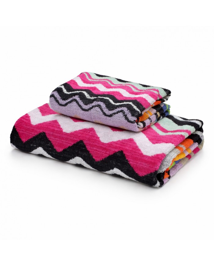 Coppia di asciugamani viso + ospite Etnic dis.1