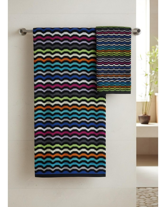 Coppia di asciugamani viso + ospite Etnic dis.2