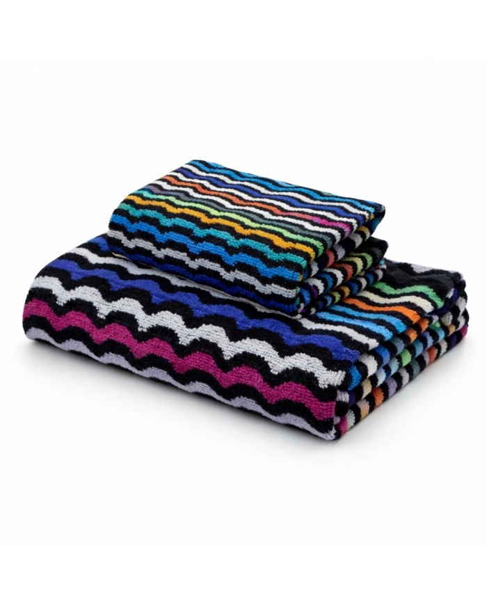 Coppia di asciugamani viso + ospite Etnic dis.2