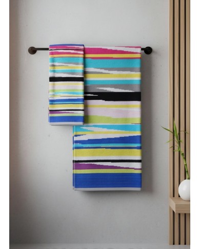 Coppia di asciugamani viso + ospite Etnic dis.3