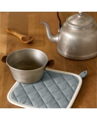 Set 2 presine con bordo a contrasto Maestri Cotonieri India