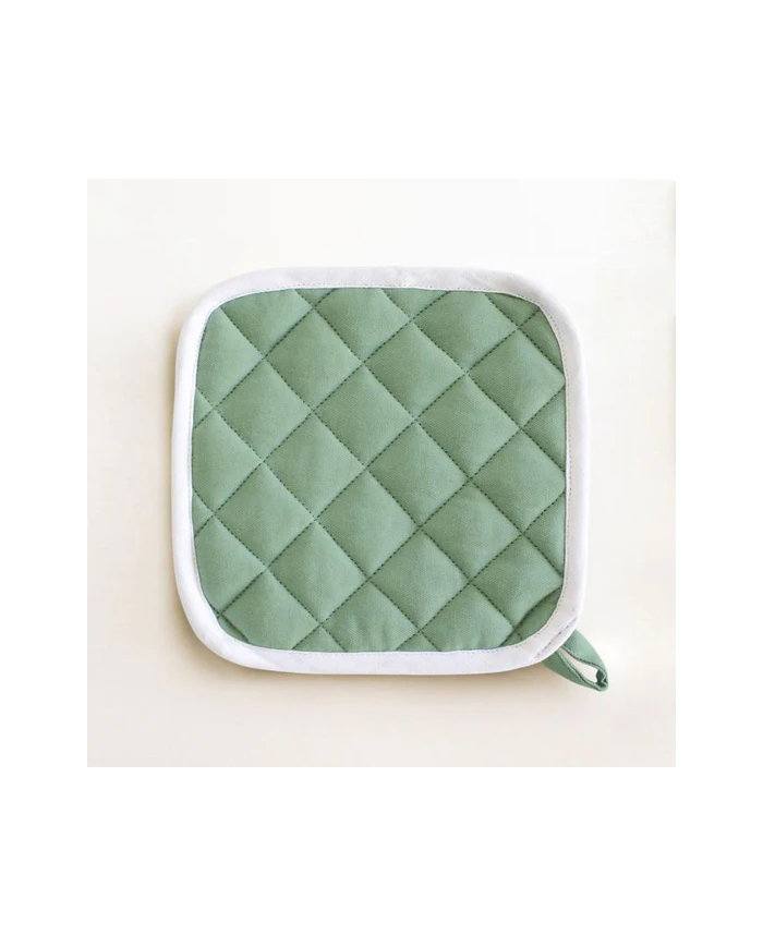 Set 2 presine con bordo a contrasto Maestri Cotonieri India