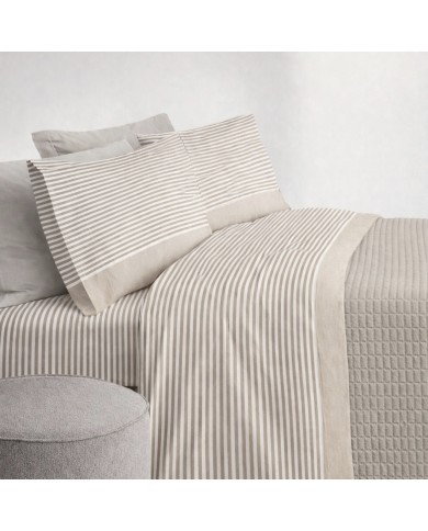 Completo Lenzuola Matrimoniale Elba in puro cotone