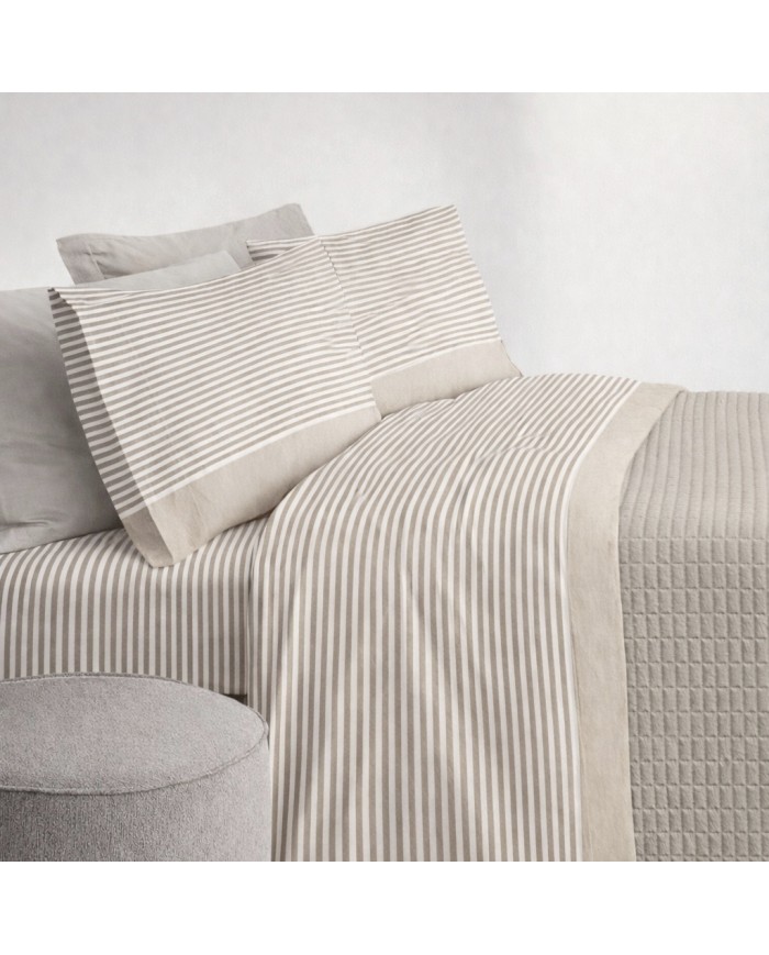 Completo Lenzuola Matrimoniale Elba in puro cotone