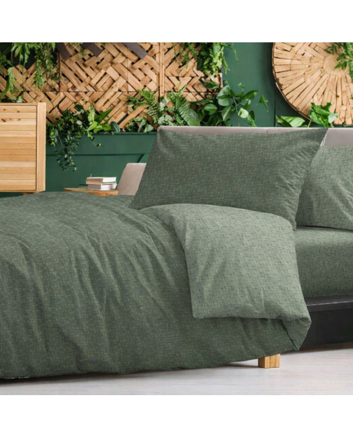 Parure copripiumino piazza e mezza double 100% cotone art. Minimal 2510