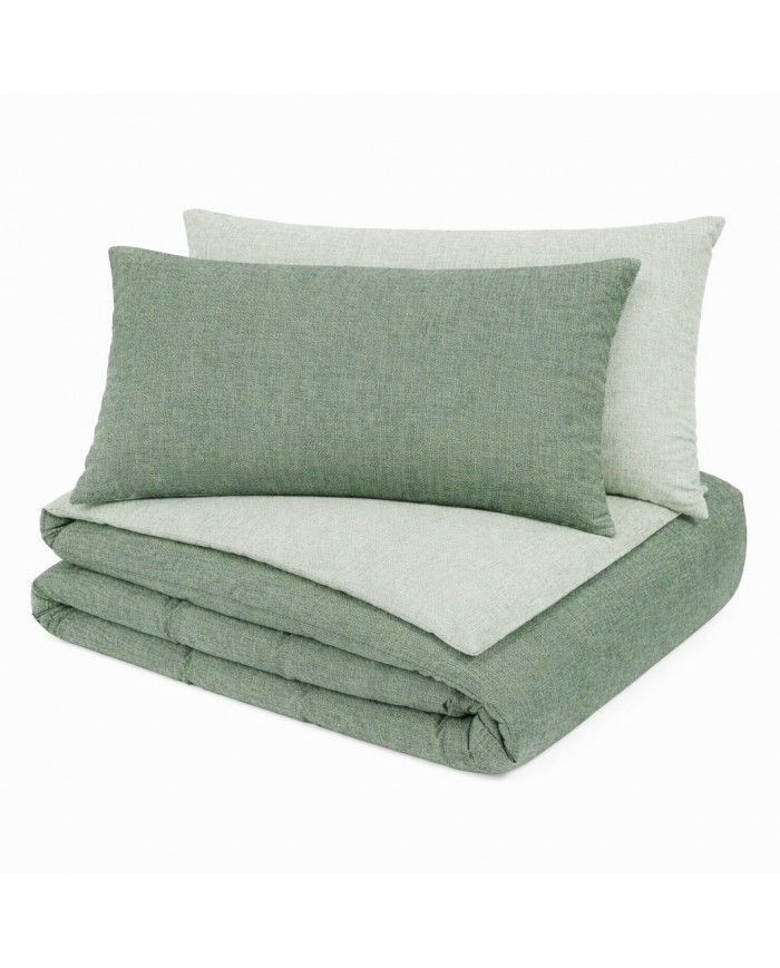 Parure copripiumino piazza e mezza double 100% cotone art. Minimal 2510