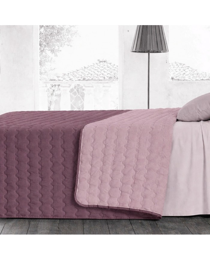 Trapuntino matrimoniale double face tinta unita Acapulco - MADE IN ITALY