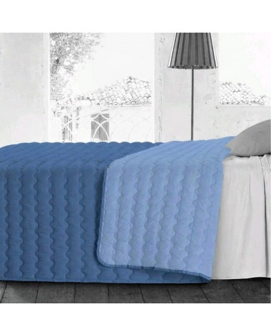 Trapuntino letto singolo double face tinta unita Acapulco - MADE IN ITALY