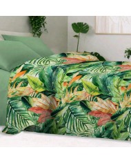 Trapuntino letto singolo double face tinta unita Acapulco - MADE IN ITALY