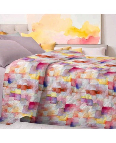 Trapuntino letto singolo stampa digitale Merida 4077