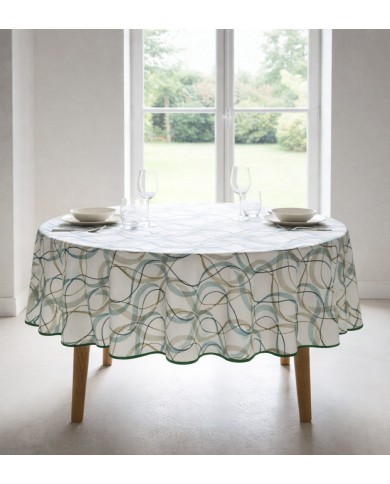 Tovaglia tonda in puro cotone Vingi Armonia