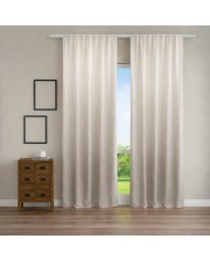 Tessuto per tende tinta unita degradè altezza 305cm art. Jamila Beige