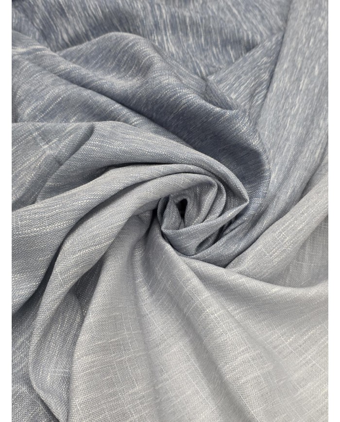 Tessuto per tende tinta unita degradè altezza 305cm art. Jamila Blu