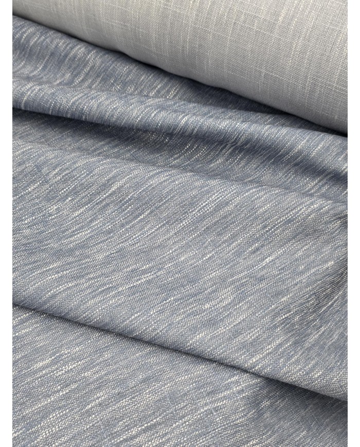 Tessuto per tende tinta unita degradè altezza 305cm art. Jamila Blu