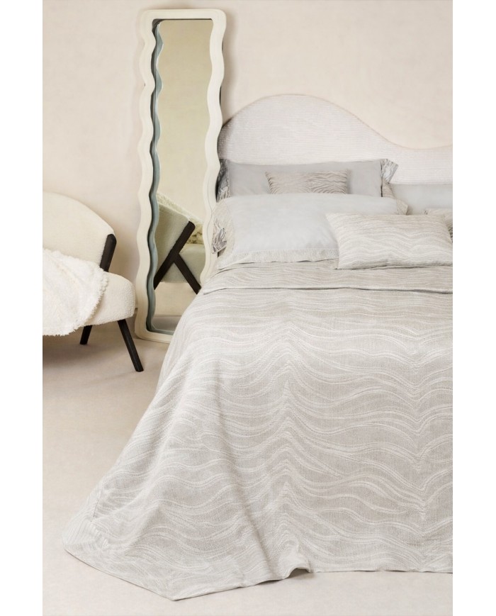 Copriletto matrimoniale in piquet Carezze art. Fiona