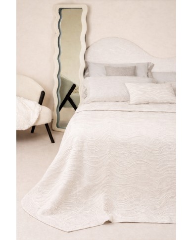 Copriletto matrimoniale in piquet Carezze art. Fiona