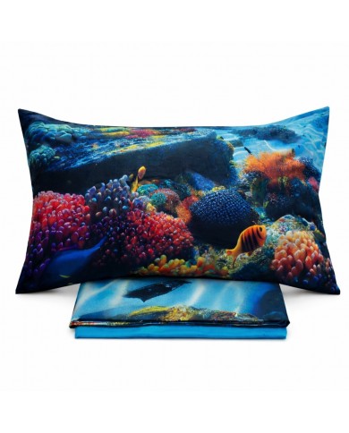 Completo Lenzuola Copriletto matrimoniali Novia Sandy Dolphin