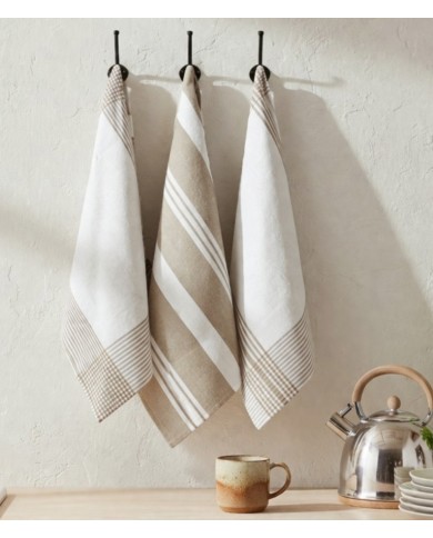 Set 3 strofinacci 100% cotone - Stelvio