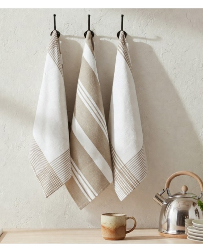 Set 3 strofinacci 100% cotone - Stelvio