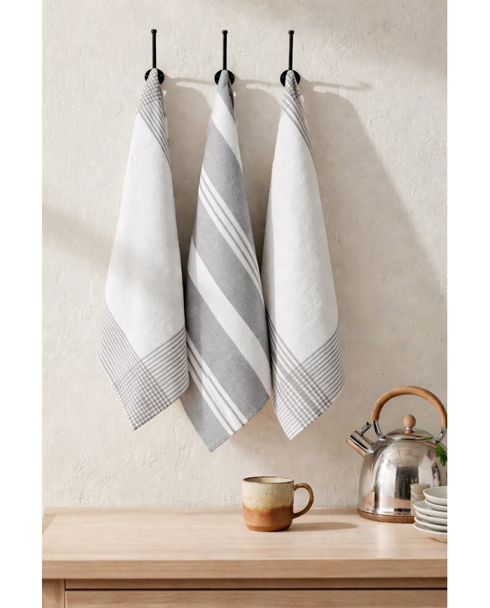 Set 3 strofinacci 100% cotone - Stelvio