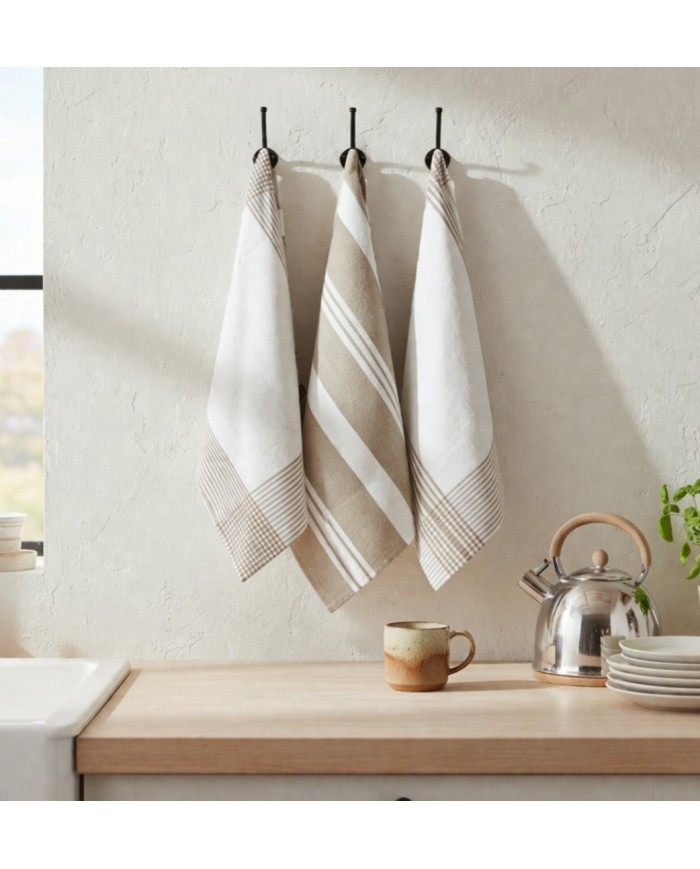 Set 3 strofinacci 100% cotone - Stelvio