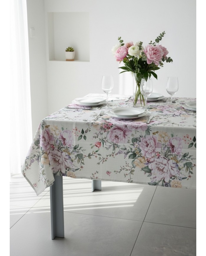 Tovaglia 6 posti antimacchia effetto panama GF Ferrari art. Natura